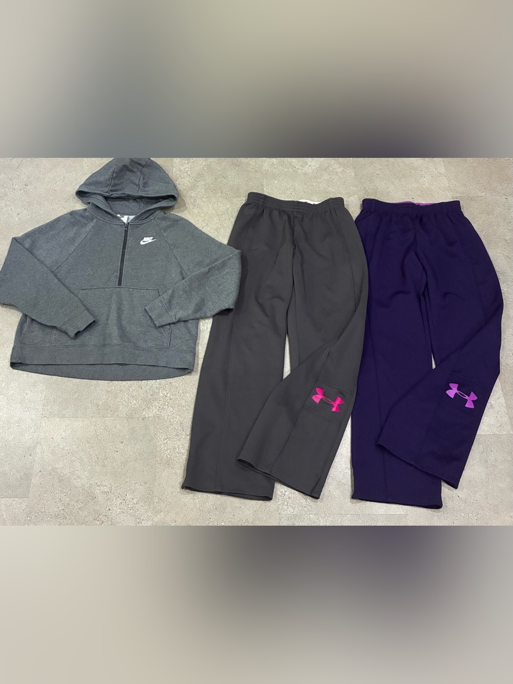 Women’s NIKE/UNDER ARMOUR Athletic Pants & Sweatshirt, sz XS
